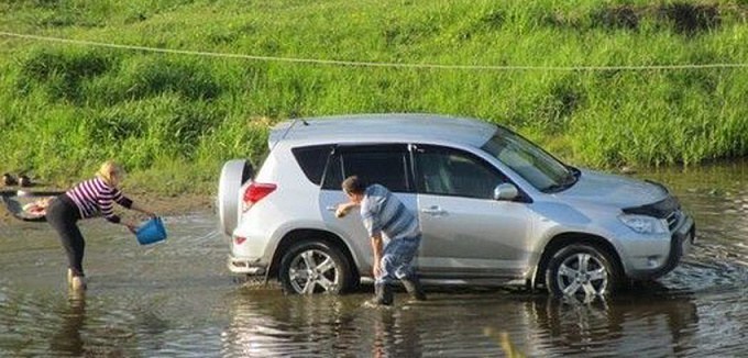 Штраф за мытье машины на речке (озере, водоёме)
