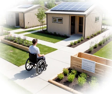 Как должен выглядеть участок для людей с ограниченными возможностями?