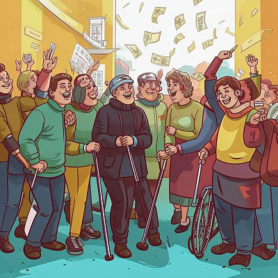 10000 рублей в месяц инвалидам с детства 1 группы 